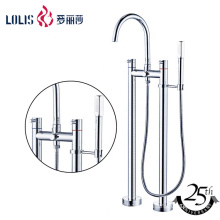 51013 Single handle brass free standing bath mixer outdoor bathtub faucet water faucet